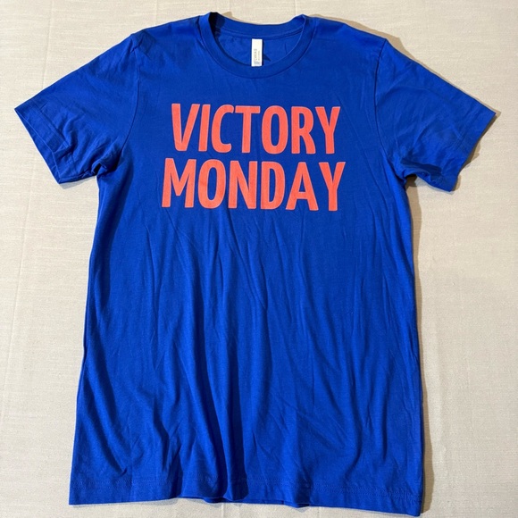Bella Canvas Other - UNISEX T-SHIRT VICTORY MONDAY ROYAL BLUE SIZE MEDIUM 100% USA COTTON CANVAS